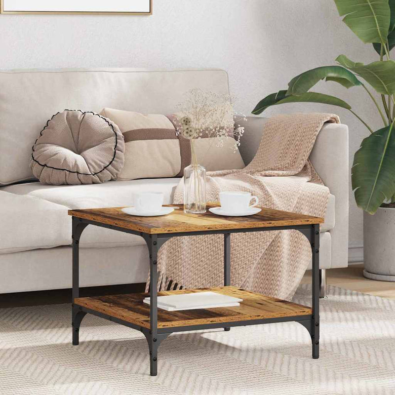 Masă de cafea Lemn Vechi 55 x 55 x 40 cm Lemn prelucrat