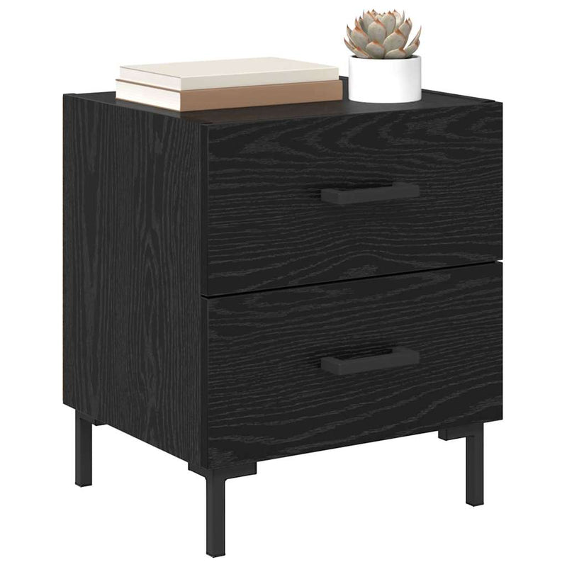 Dulap de noapte Stejar Negru 40 x 35 x 47,5 cm Lemn prelucrat