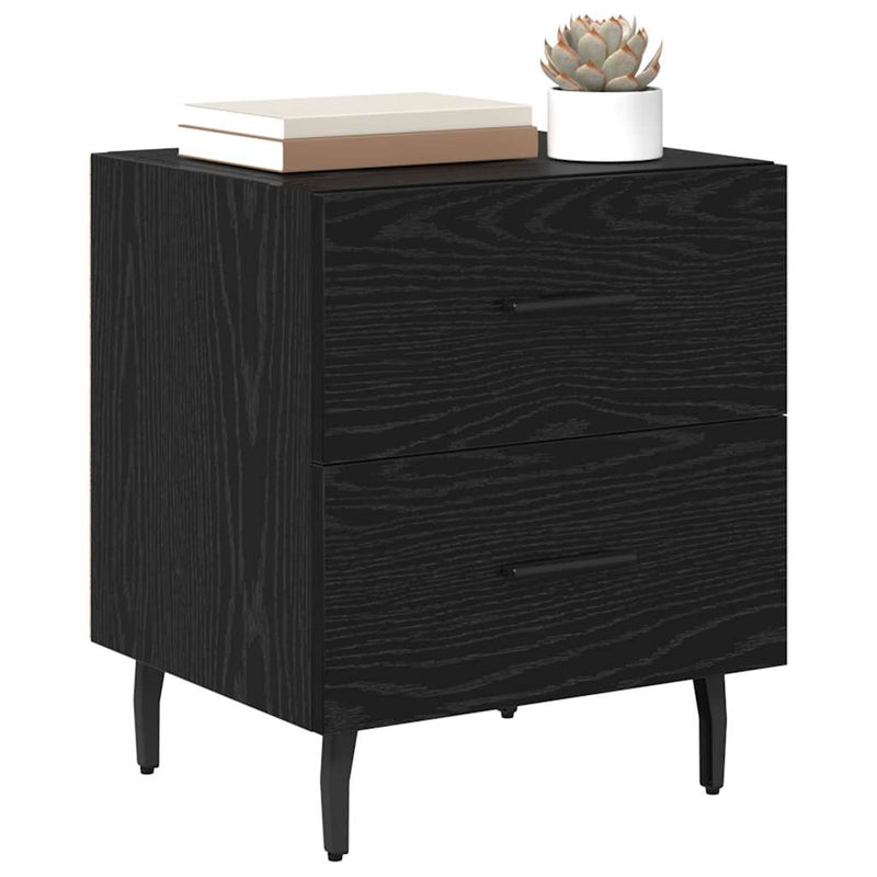 Dulap de noapte 2 buc. Stejar Negru 40 x 35 x 47,5 cm
