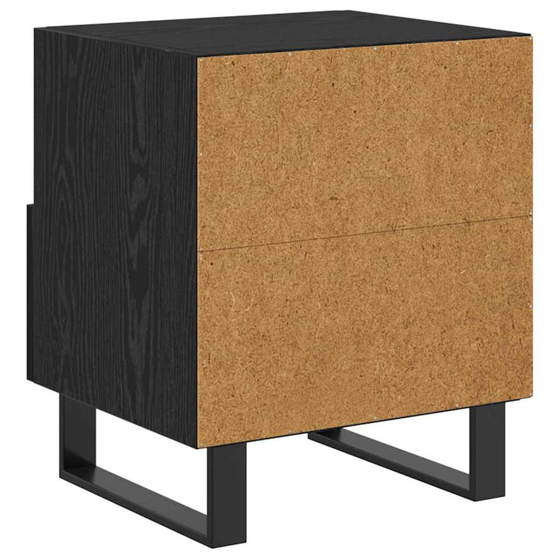 Dulap de noapte Stejar Negru 40 x 35 x 47,5 cm Lemn prelucrat