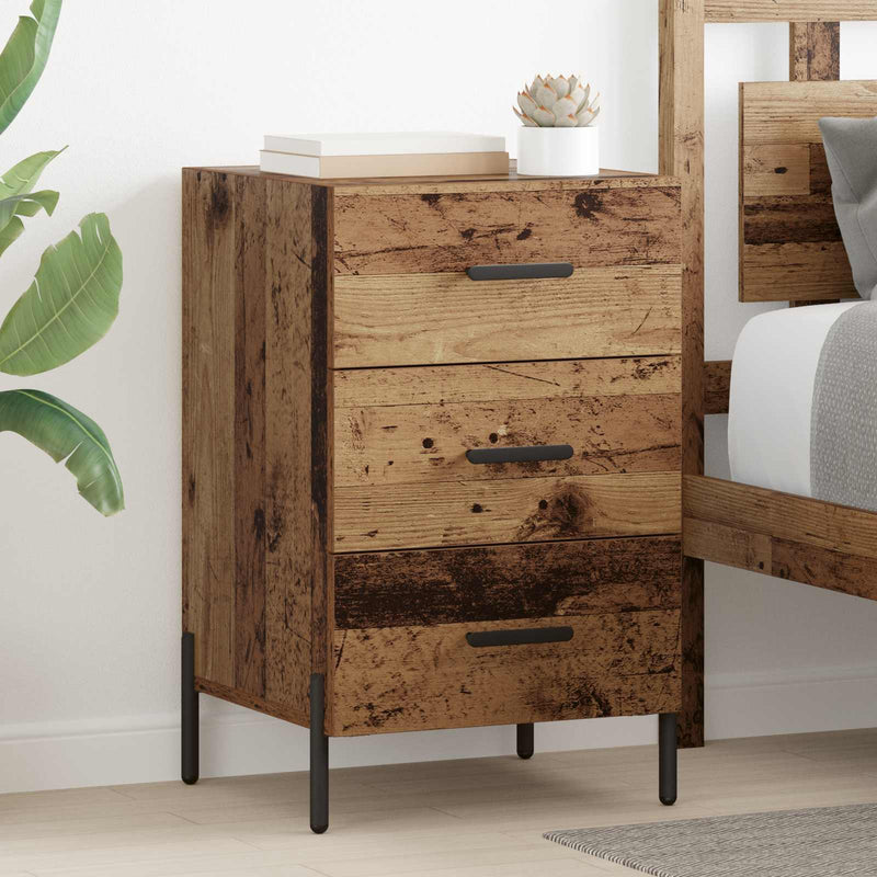 Dulap de noapte Lemn vechi 40 x 40 x 66 cm Lemn prelucrat