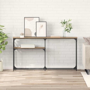 MasaConsole Stejar Artizanal 145 x 22,5 x 75 cm Lemn prelucrat