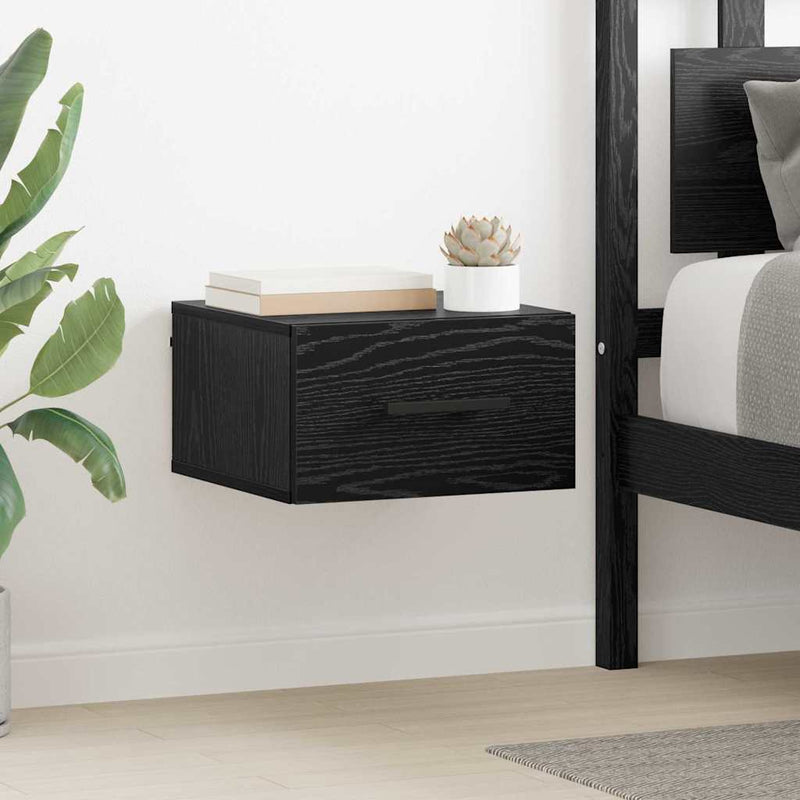 Dulap de noapte 35 x 35 x 20 cm Lemn prelucrat Stejar negru