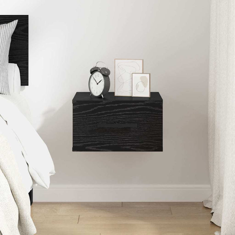 Dulap de noapte 35 x 35 x 20 cm Lemn prelucrat Stejar negru