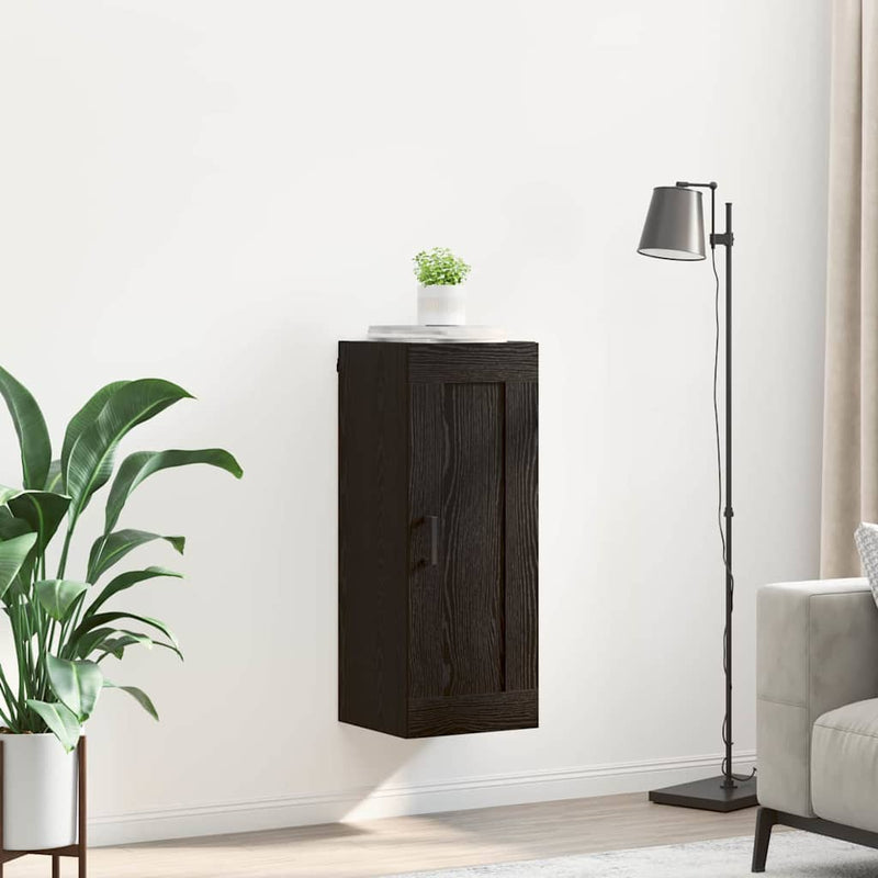 Dulap montat pe perete Stejar Negru 34,5 x 34 x 90 cm