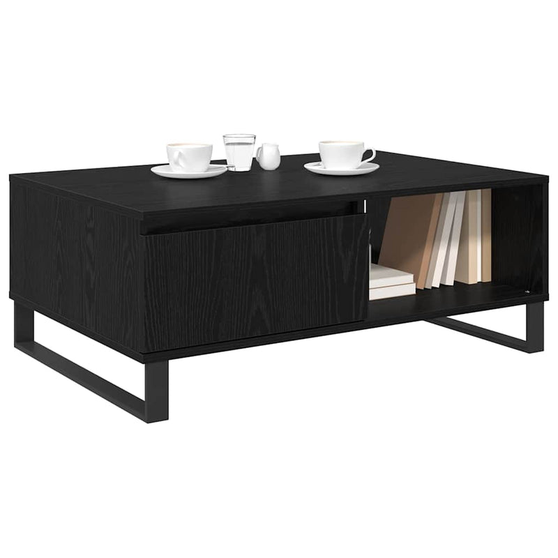 Masă de cafea Stejar Negru 90 x 60 x 35 cm Lemn prelucrat