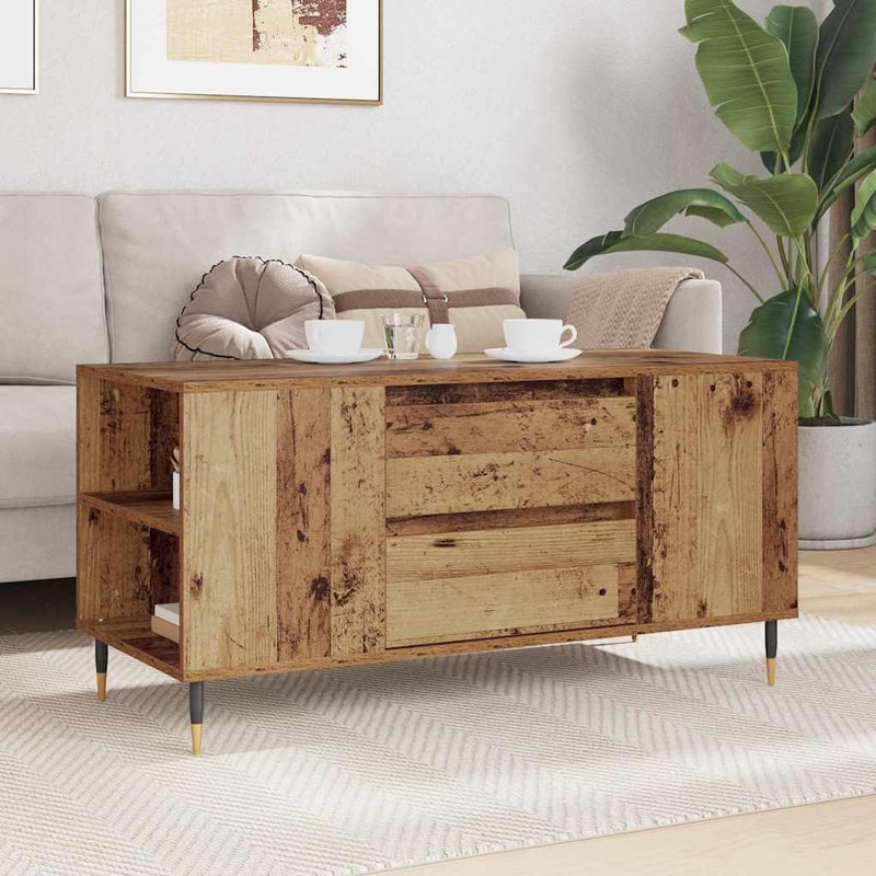 Masă de cafea Lemn Vechi 102 x 44,5 x 50 cm Lemn prelucrat