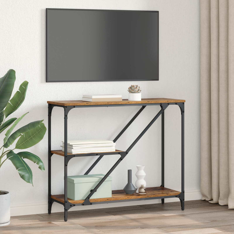 Masă de consolă Lemn Vechi 88,5 x 30 x 75 cm Lemn prelucrat
