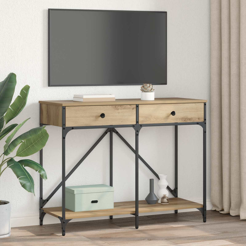 Masă de consolă Stejar Artizanal 100 x 39 x 78,5 cm