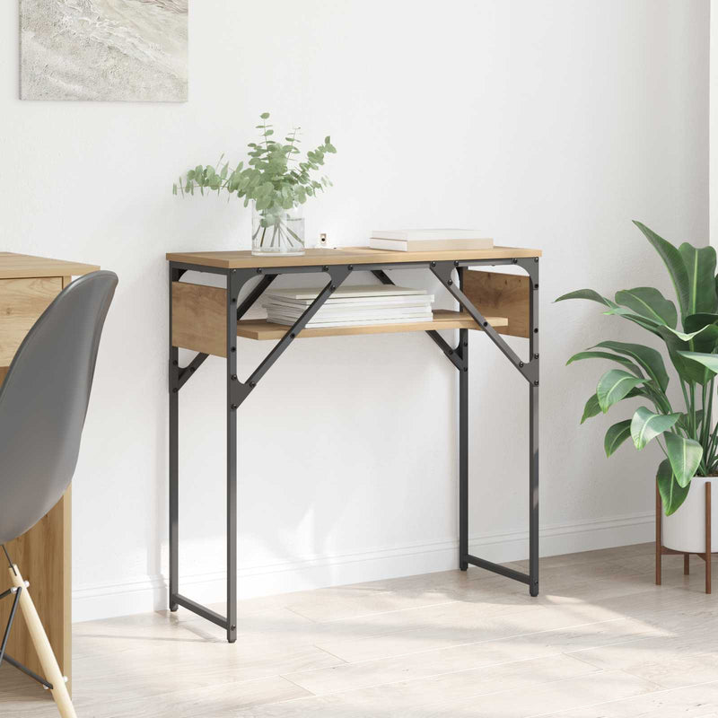 MasaConsole Stejar Artizanal Lemn prelucrat 75x30x75cm