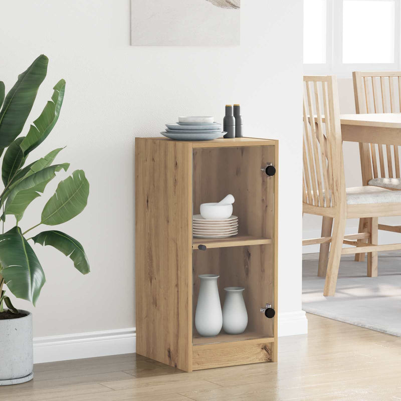 Bufet stejar artizanal 35 x 37 x 76 cm Lemn prelucrat