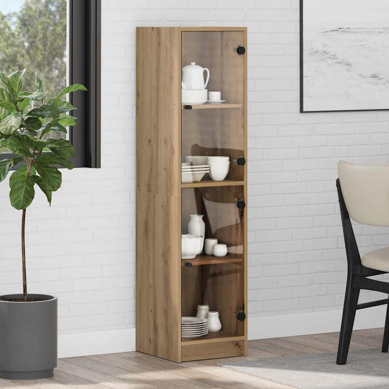 Bufet Stejar Artizanal 35 x 37 x 142 cm Lemn prelucrat