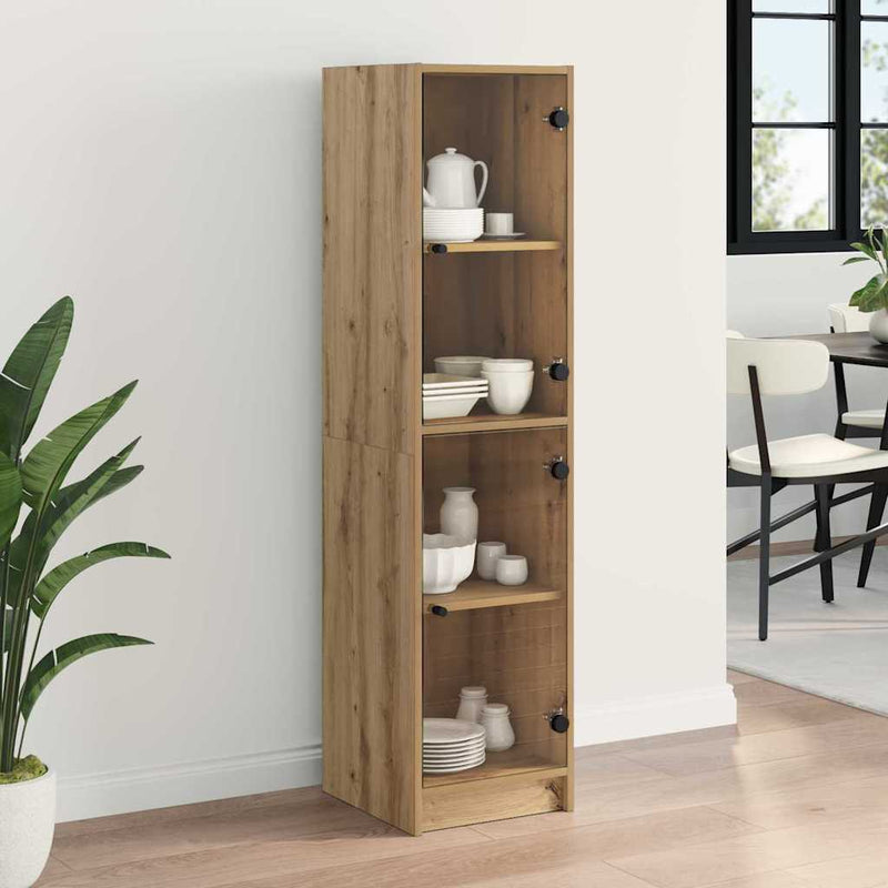 Bufet Stejar Artizanal 35 x 37 x 142 cm Lemn prelucrat