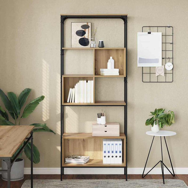 Bibliotecă 7 niveluri 76 x 33 x 188,5 cm Lemn prelucrat