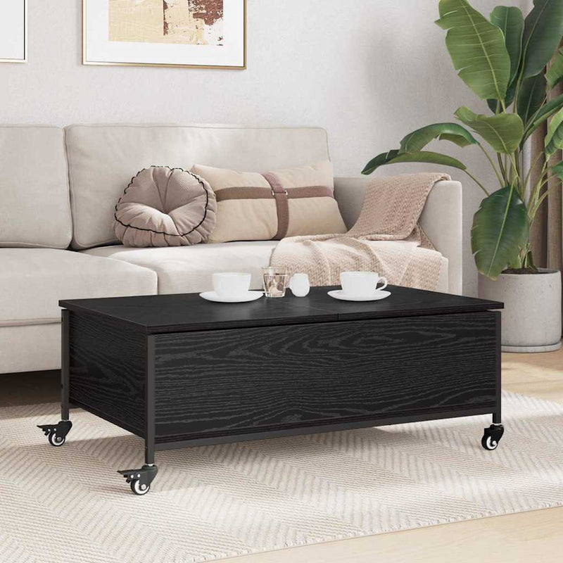 Masă de cafea Stejar Negru 91 x 55 x 32 cm Lemn prelucrat