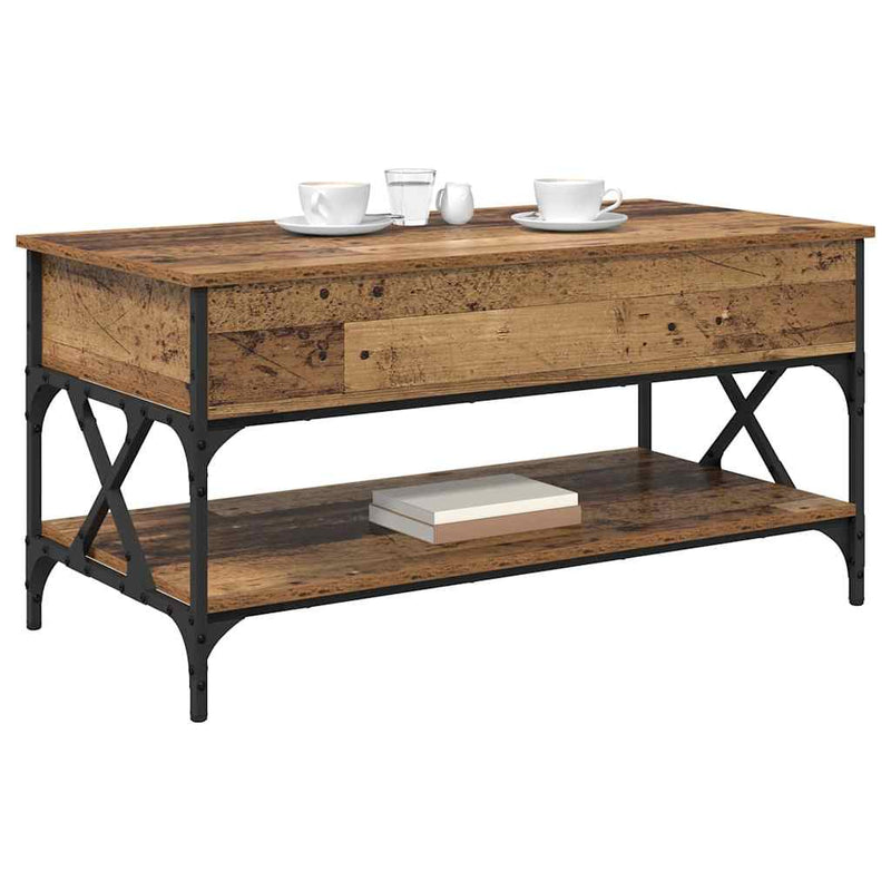 Masă de cafea Lemn Vechi 100 x 50 x 50 cm Lemn prelucrat