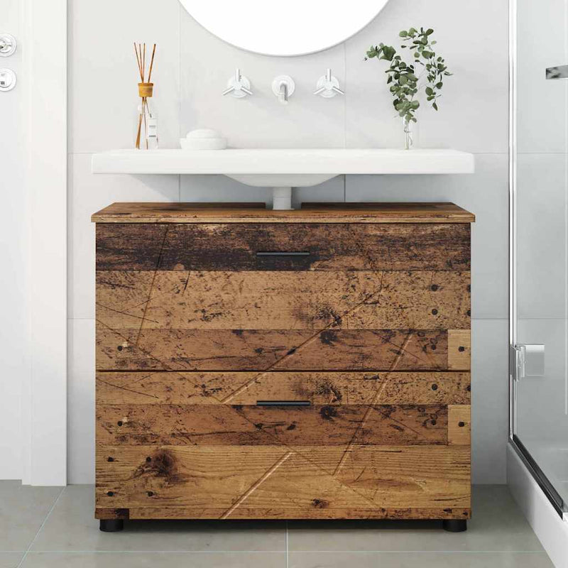 Dulap de Baie Lemn Vechi 76,5 x 35 x 64 cm