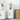 Dulap de Baie Alb lucios 30 x 35 x 95 cm Lemn prelucrat, Metal