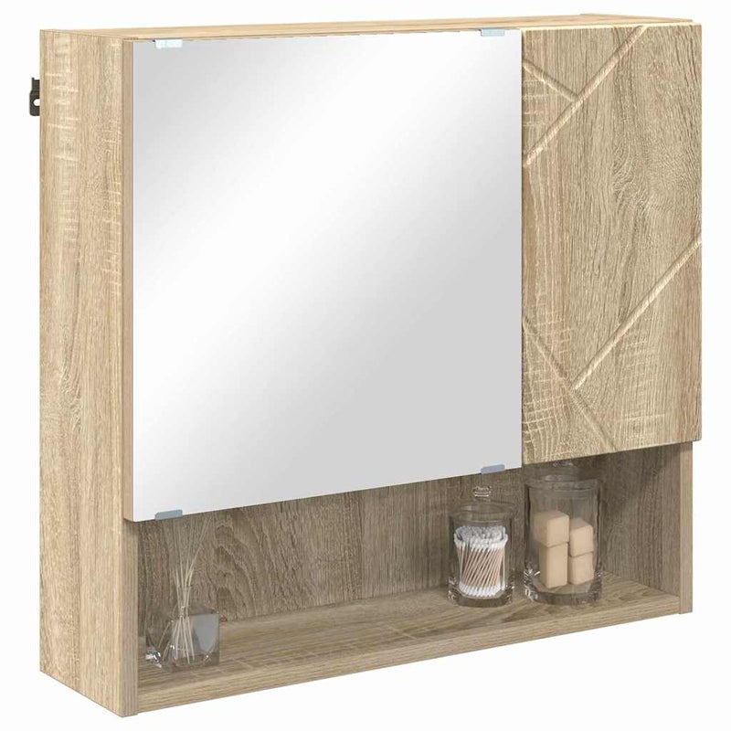 Dulap cu oglindă Stejar Sonoma 59 x 17 x 55 cm Lemn prelucrat