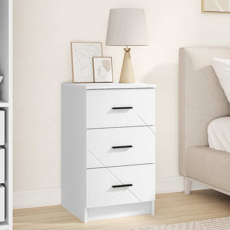 Dulap de noapte Alb 38 x 38 x 66 cm Lemn prelucrat