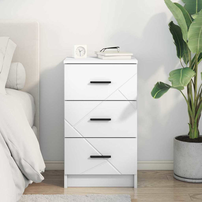 Dulap de noapte Alb 38 x 38 x 66 cm Lemn prelucrat