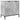 Dulap pentru Chiuveta de Baie Gri din beton 60,5 x 33,5 x 61 cm