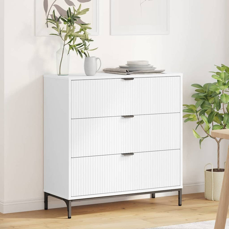 Bufet Alb 79,5 x 33 x 82 cm Lemn prelucrat