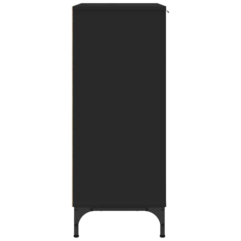 Bufet Negru 89,5 x 33 x 82 cm Lemn prelucrat