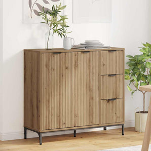 Bufet Stejar Artizanal 89,5 x 33 x 82 cm Lemn prelucrat
