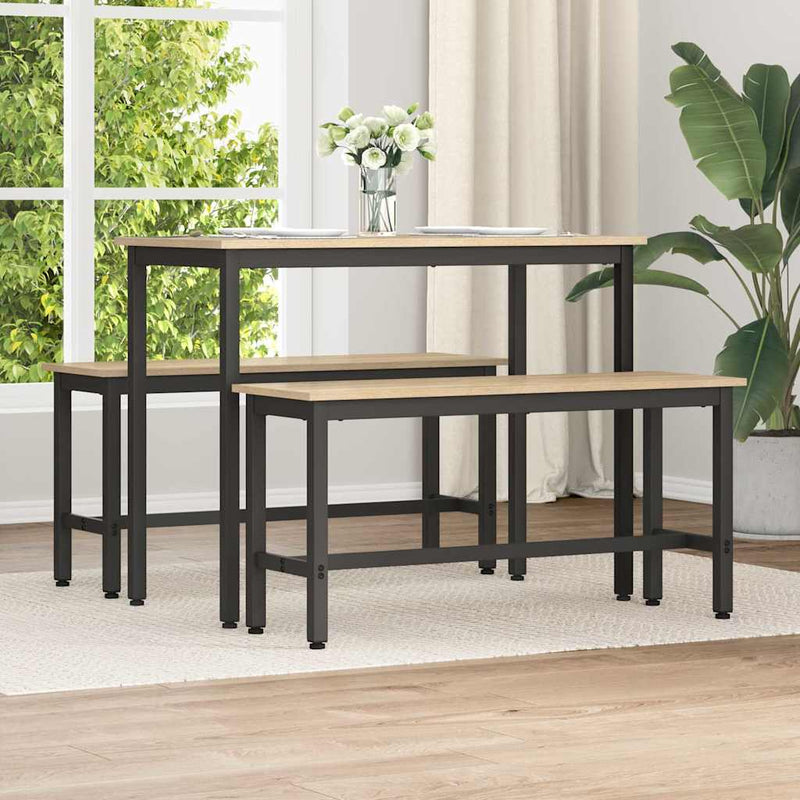 Bancă de Dining 100 x 32,5 x 48,5 cm 2 buc.