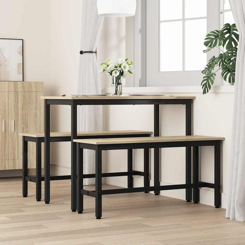 Bancă de Dining 100 x 32,5 x 48,5 cm 2 buc.