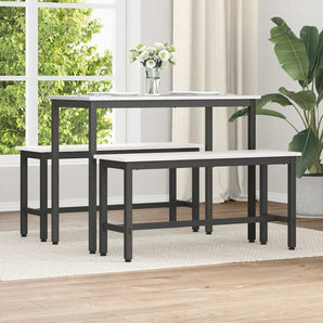 Bancă de Dining Alb 100 x 32,5 x 49 cm Lemn masiv de pin