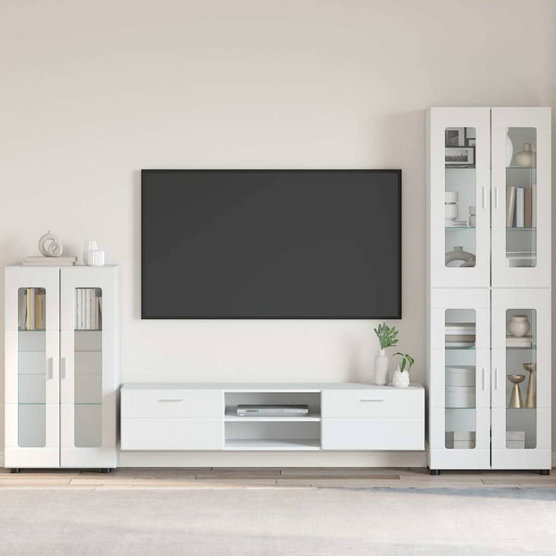 Bufet FLORIN 55,5 x 29 x 100 cm Alb Lemn prelucrat