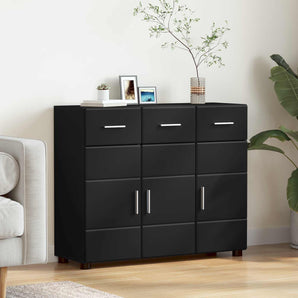 Bufet FLORIN 88,5 x 30,5 x 73 cm Negru Lemn prelucrat