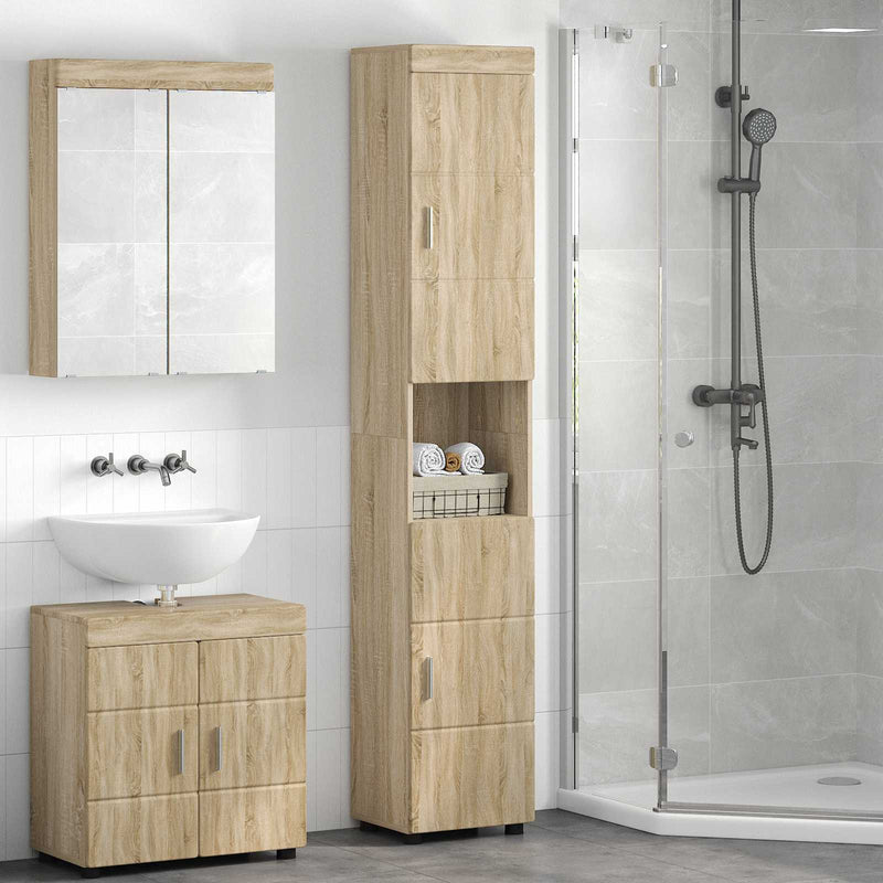 Set dulap baie TULUM Stejar Sonoma 37 x 31,5 x 203 cm