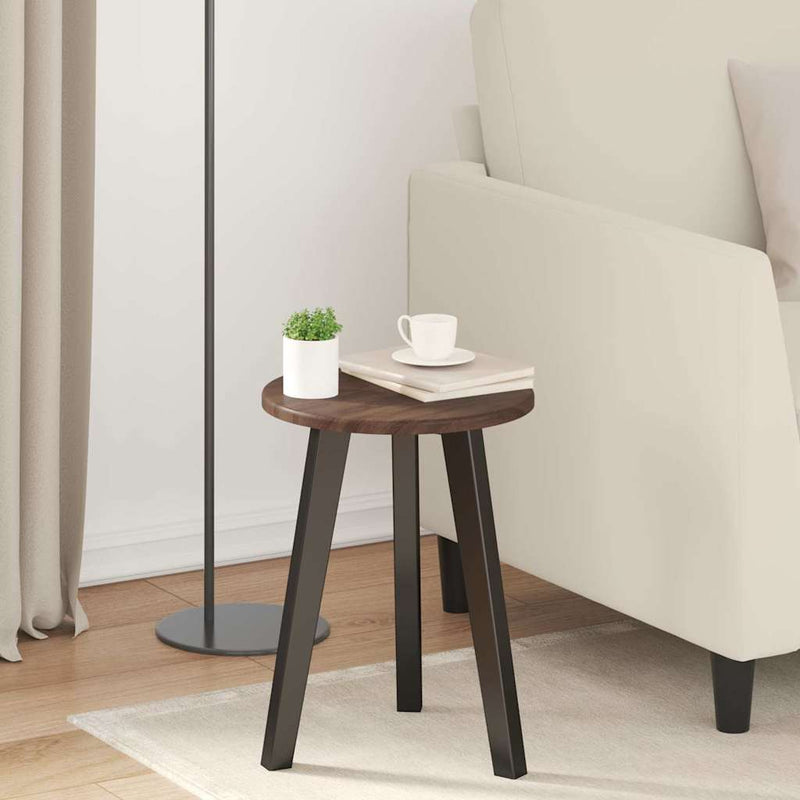 Placă de masă Ø 30 x 1,5 cm Rotund Lemn prelucrat Stejar maro