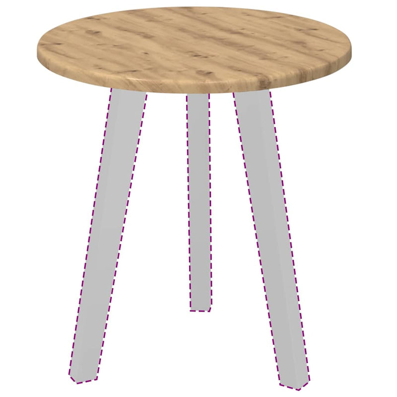 Placă de masă Ø 40 x 1,5 cm Rotund Lemn prelucrat