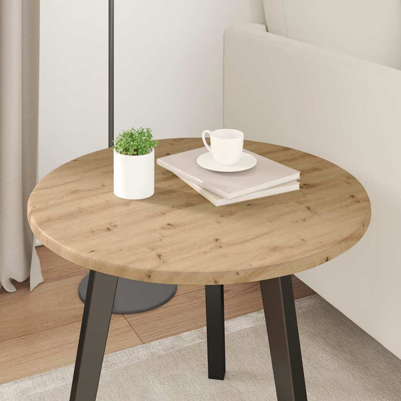 Placă de masă Ø 50 x 1,5 cm Rotund Lemn prelucrat