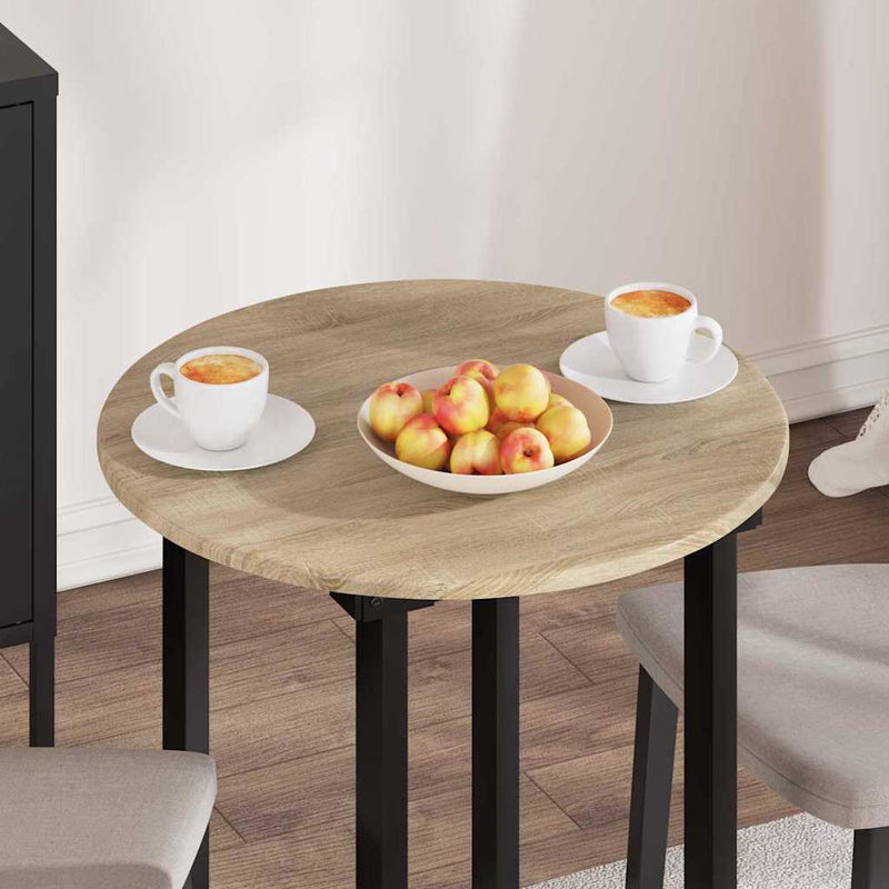 Placă de masă Ø 60 x 1,5 cm Rotund Lemn prelucrat Stejar Sonoma