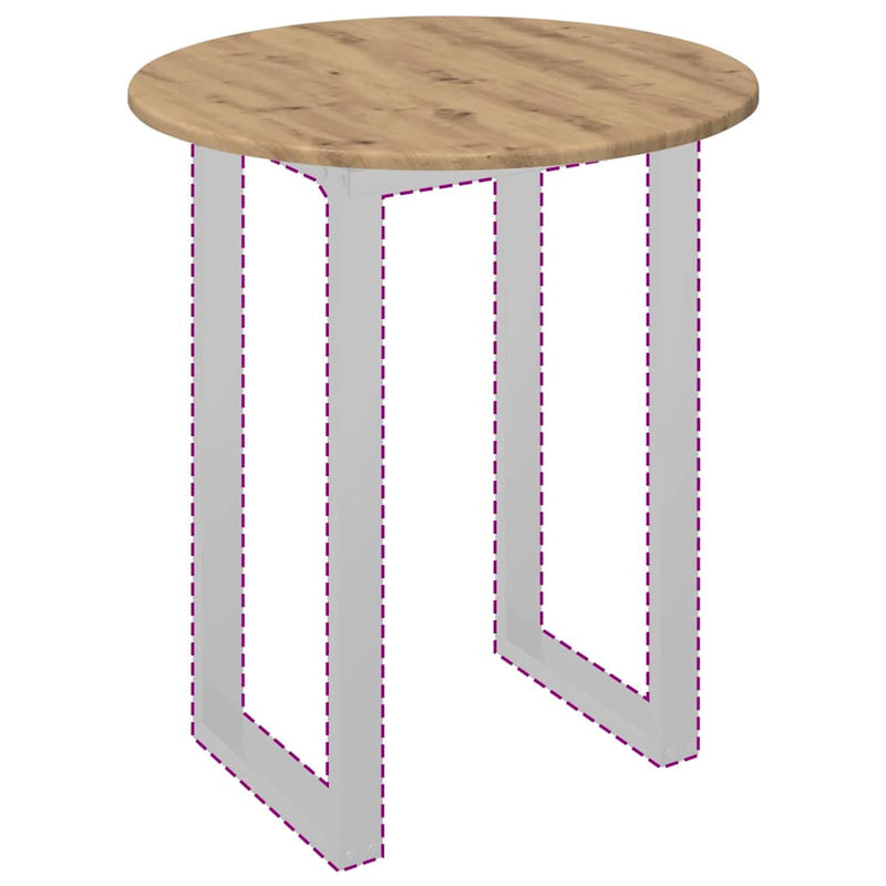 Placă de masă Ø 60 x 1,5 cm Rotund Lemn prelucrat