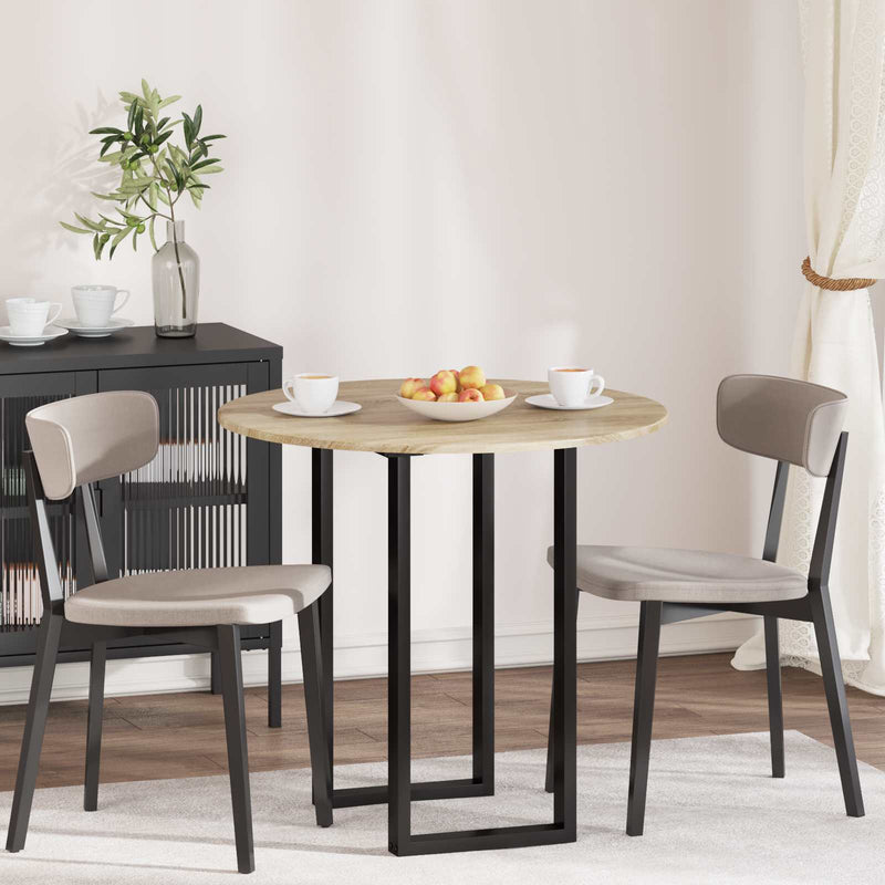 Placă de masă Ø 80 x 1,5 cm Rotund Lemn prelucrat Stejar Sonoma