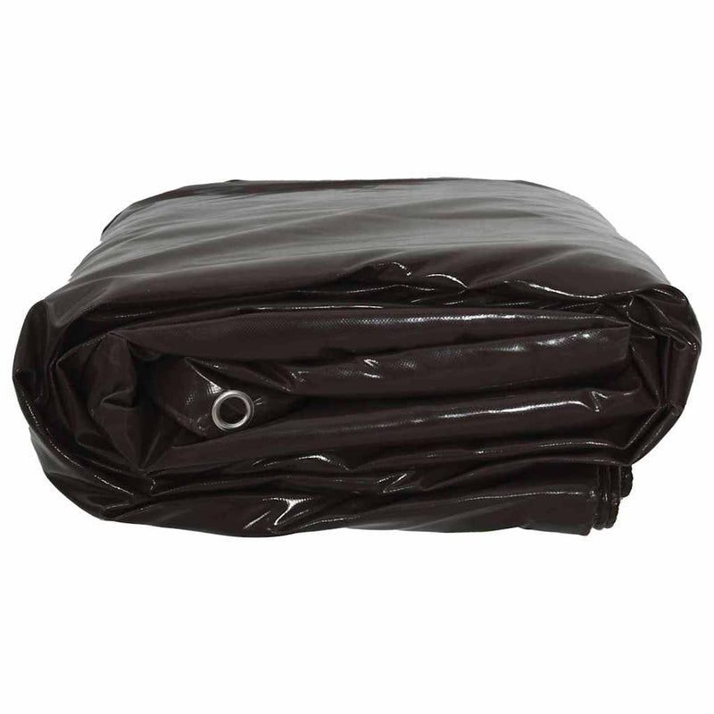 Pânză 650g / m² Maro 5 x 7 m Pânză cu acoperire PVC