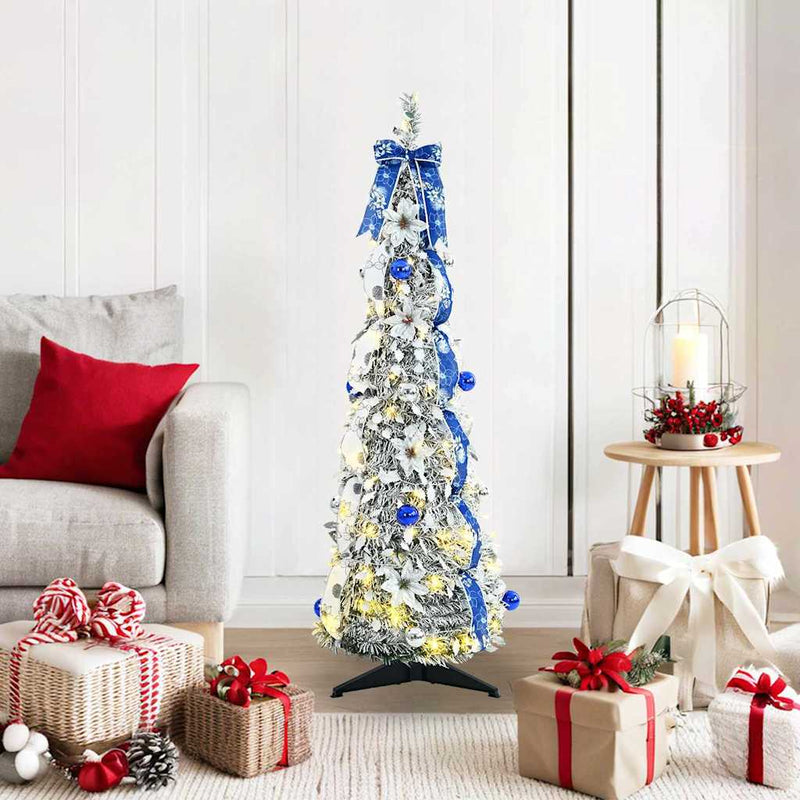 Brad de Crăciun artificial Alb 120 cm PVC