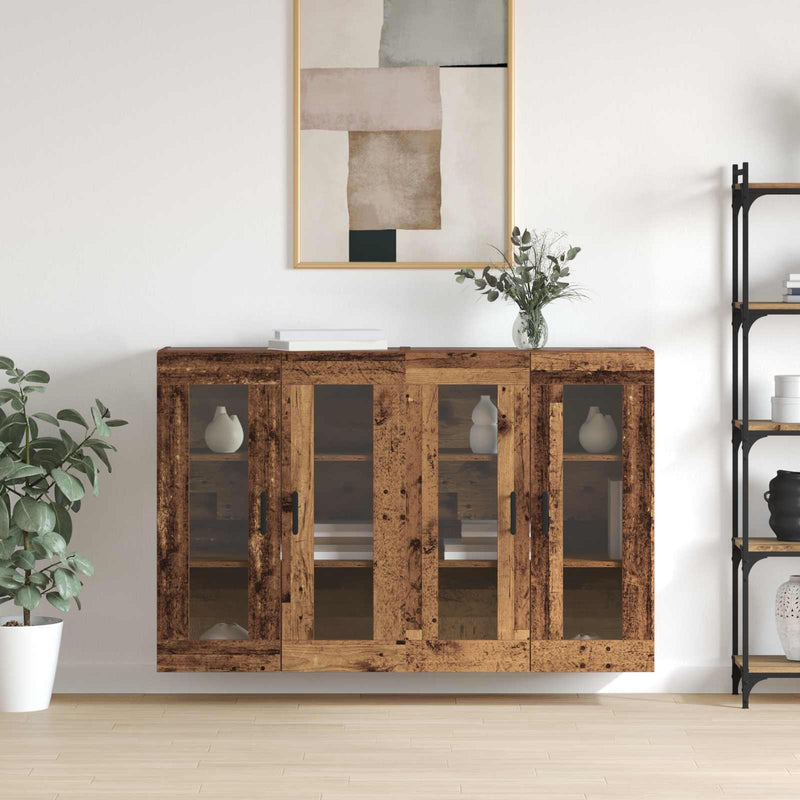 Mobilier cu Montaj pe Perete 2 buc. Lemn vechi Lemn prelucrat