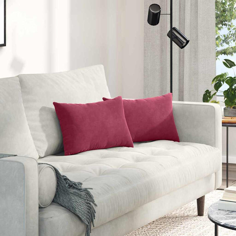 Perne pentru canapea 2 pcs bordo 50 x 30 cm