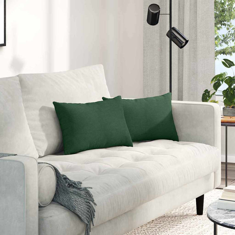 Perne pentru canapea 2 pcs Verde închis 50 x 30 cm