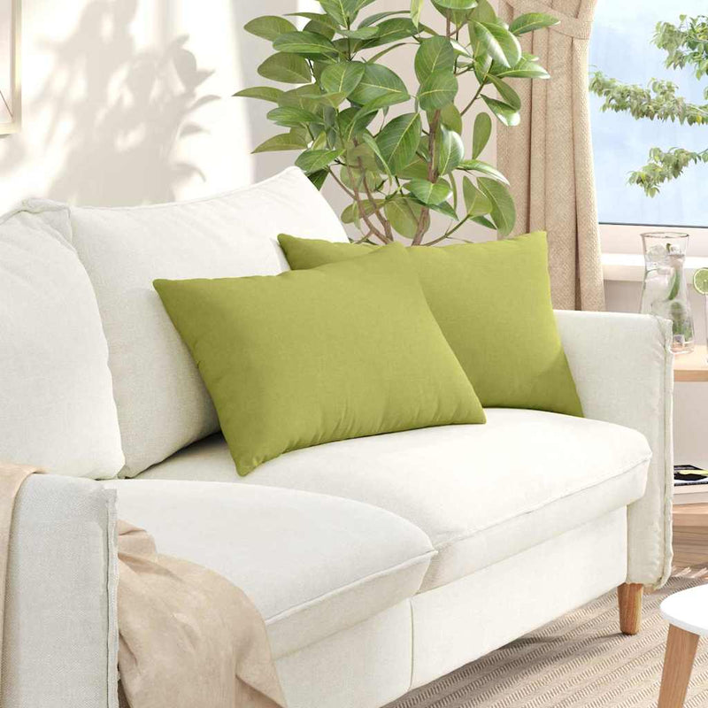 Perne pentru canapea 2 buc. țesătură Verde deschis 60 x 40 cm