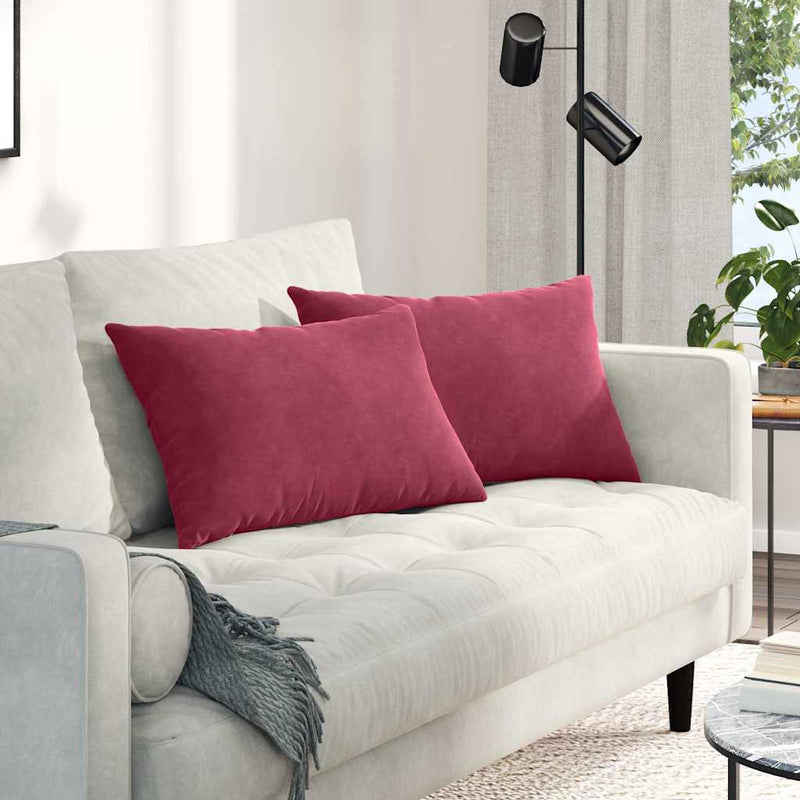 Perne pentru canapea 2 pcs Roșu Vin 60 x 40 cm