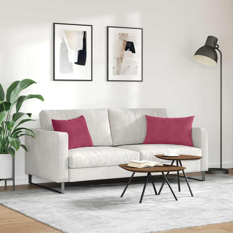 Perne pentru canapea 2 pcs Roșu Vin 60 x 40 cm