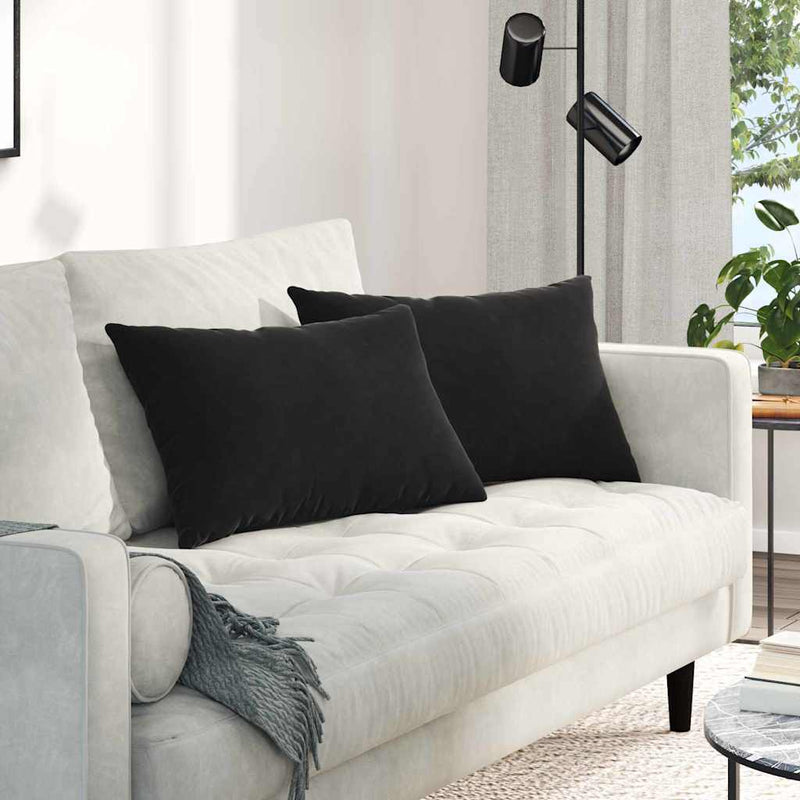 Perne pentru canapea 2 pcs Negru 60 x 40 cm